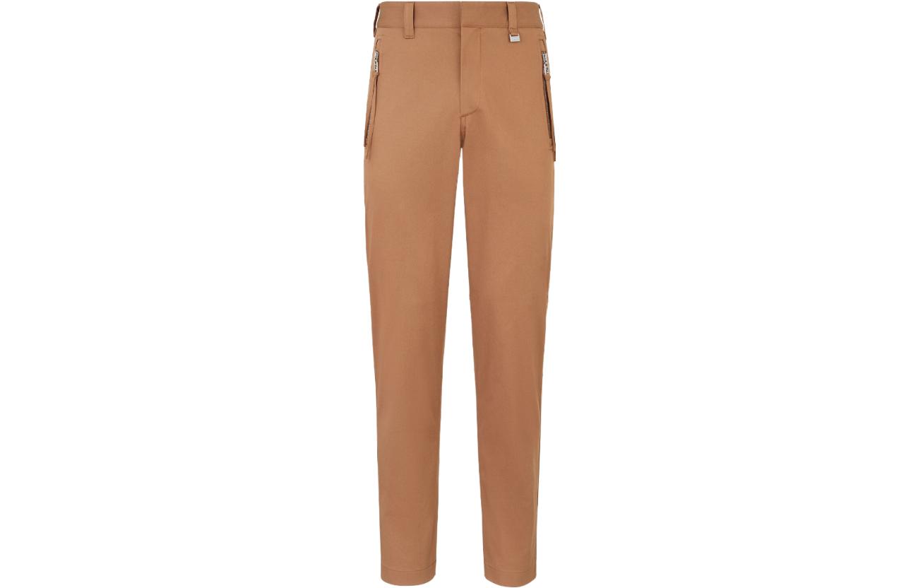 Футболка с вышитым логотипом FENDI, коричневая
Футболка с вышитым логотипом FENDI, коричневая