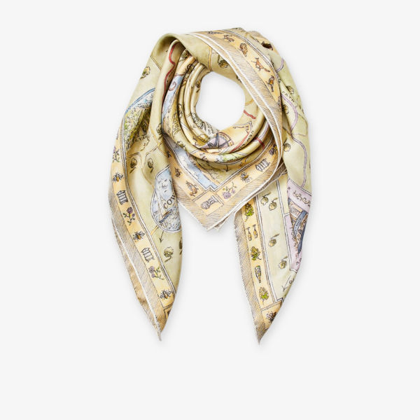 Шарф шелковый Aspinal Of London The Great British Season, желтый
Шарф шелковый Aspinal Of London The Great British Season, желтый
