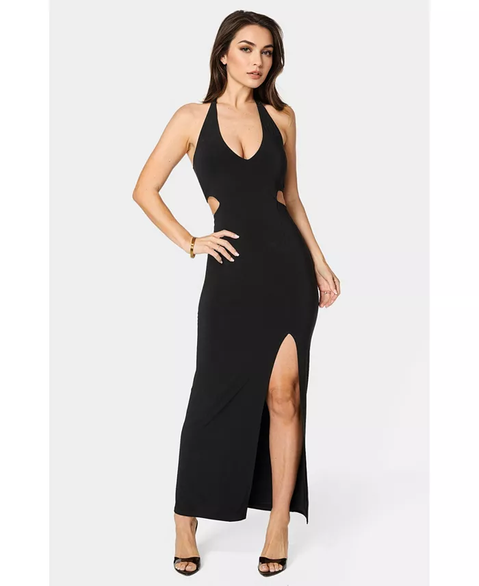 Женское платье миди с разрезом спереди и вырезом на шее Bebe, черный
Женское платье миди с разрезом спереди и вырезом на шее Bebe, черный