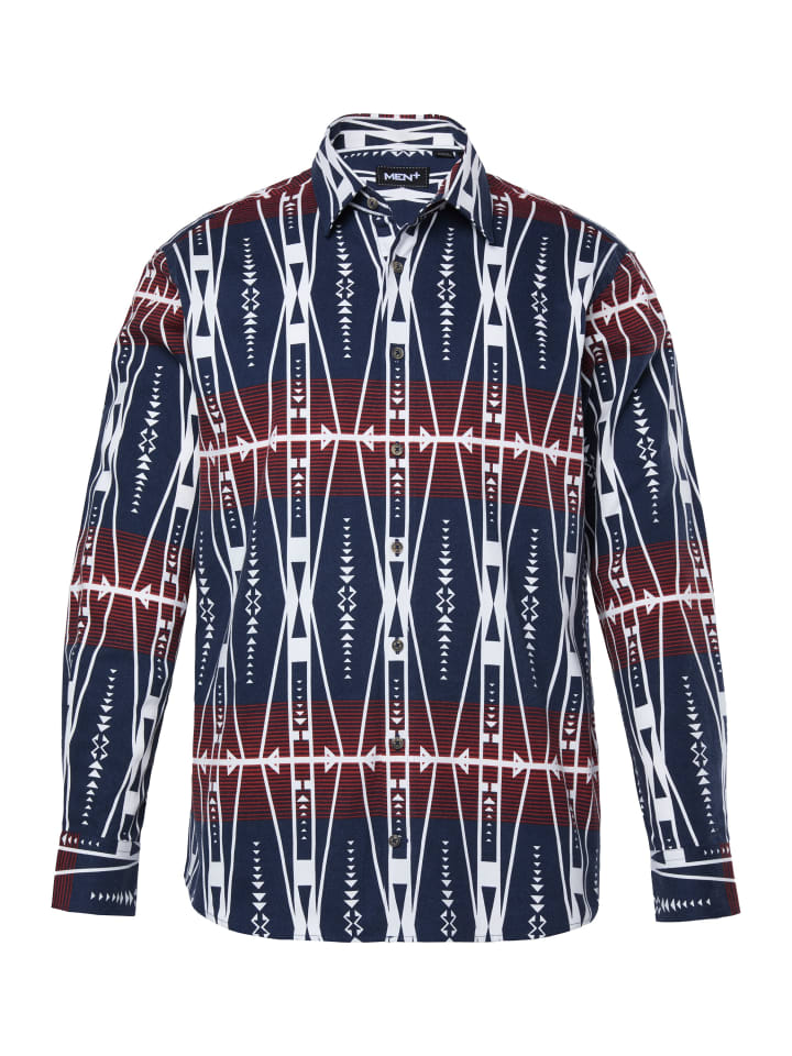 Темно-синяя рубашка Men Plus
Темно-синяя рубашка Men Plus