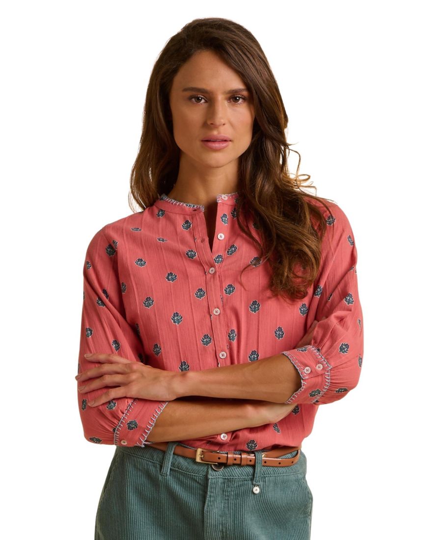 Женская рубашка Sara с рукавами 3/4 и круглым вырезом Brakeburn, Pink
Женская рубашка Sara с рукавами 3/4 и круглым вырезом Brakeburn, Pink