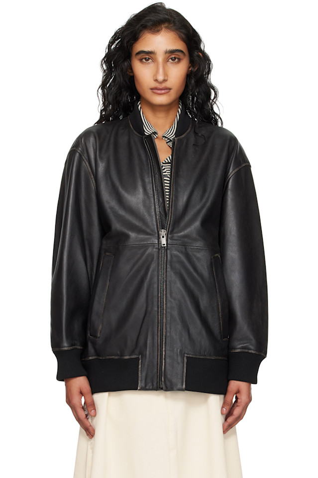 Кожаная куртка Tattico Weekend Max Mara, черный
Кожаная куртка Tattico Weekend Max Mara, черный