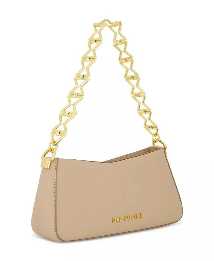 Сумка на плечо из кожи наппа с золотым ремешком Mac Duggal, бежевый
Сумка на плечо из кожи наппа с золотым ремешком Mac Duggal, бежевый