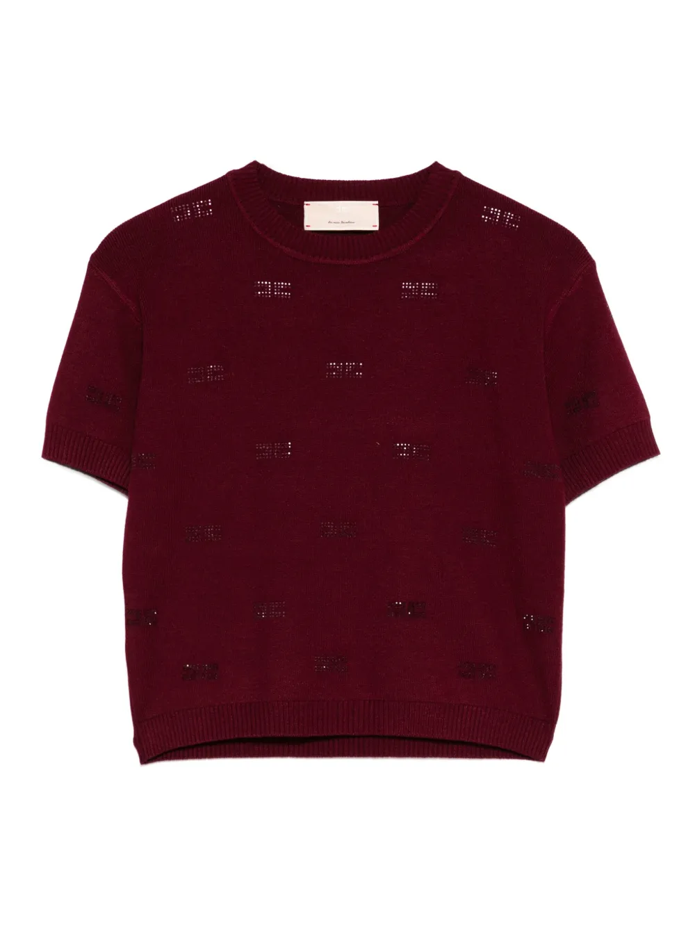 Топ с короткими рукавами и кристаллами Elisabetta Franchi La Mia Bambina, красный
Топ с короткими рукавами и кристаллами Elisabetta Franchi La Mia Bambina, красный