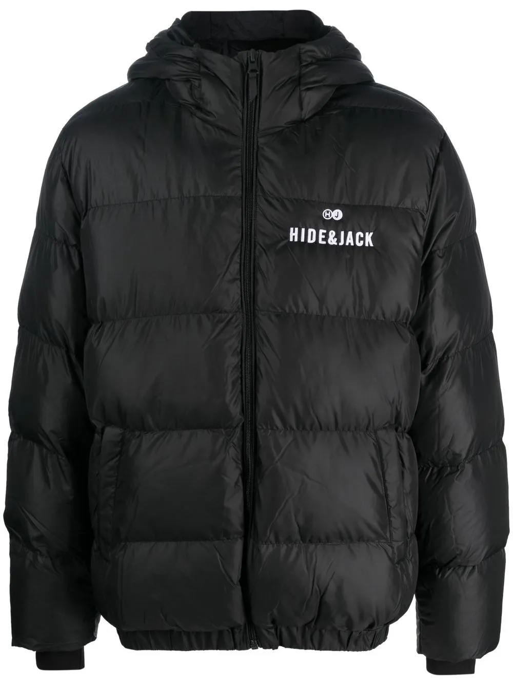 Пуховик с вышитым логотипом Hide&Jack, черный
Пуховик с вышитым логотипом Hide&Jack, черный