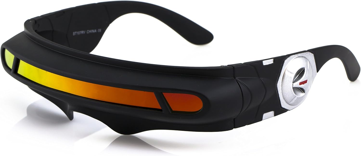 FLAWLESS EYEWEAR Футуристические очки в стиле космического пришельца для вечеринки, щит циклопа, цветные зеркальные монолинзы, солнцезащитные очки-обтекатели 147 мм, Orange Mirror
FLAWLESS EYEWEAR Футуристические очки в стиле космического пришельца для вечеринки, щит циклопа, цветные зеркальные монолинзы, солнцезащитные очки-обтекатели 147 мм, Orange Mirror