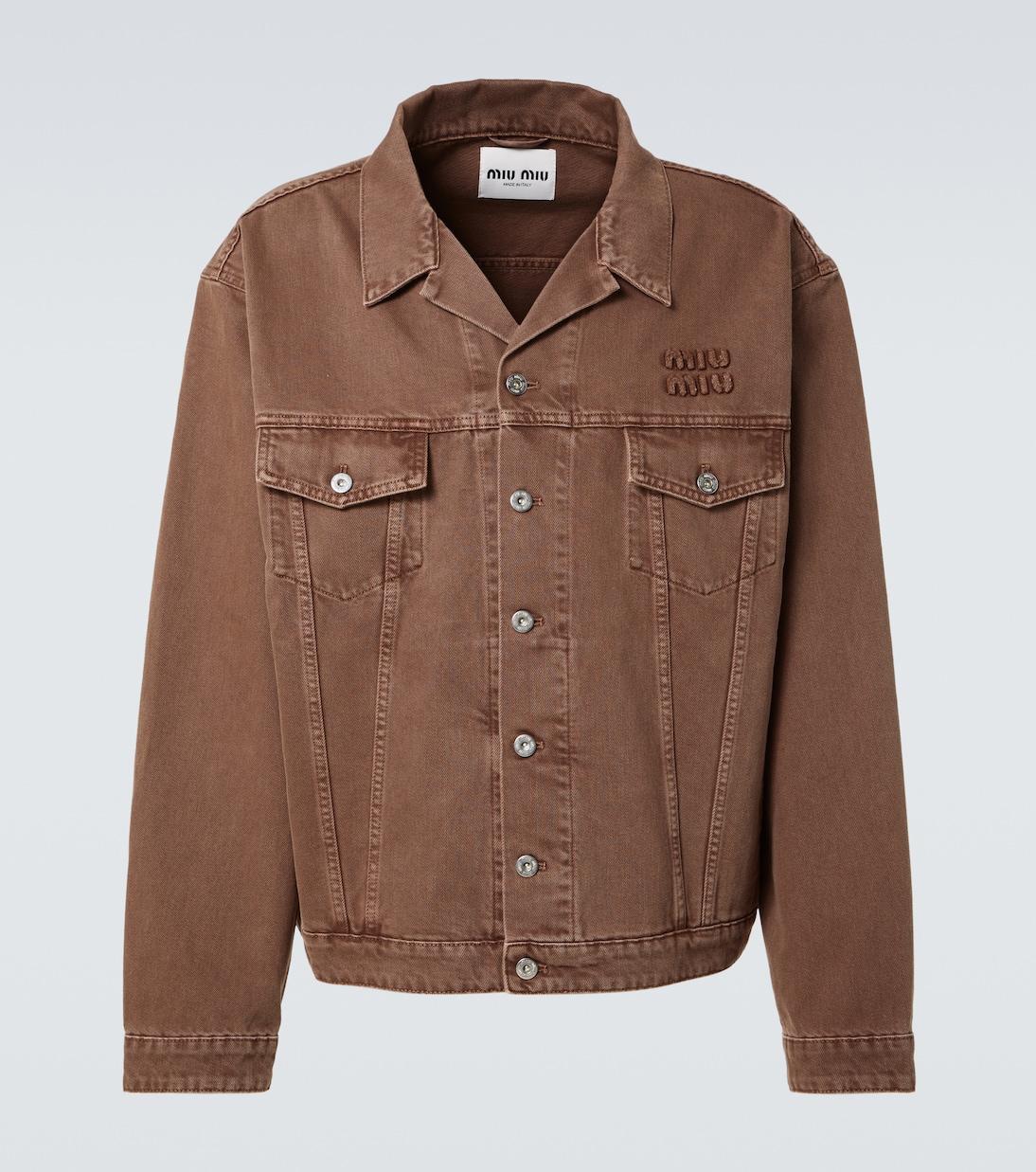 Джинсовая куртка Logo Miu Miu, коричневый
Джинсовая куртка Logo Miu Miu, коричневый