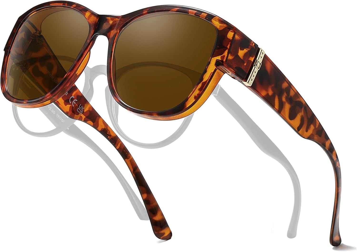 Поляризованные солнцезащитные очки TJUTR для женщин, обеспечивающие защиту от УФ-излучения, модные большие очки, которые можно носить поверх обычных очков, A1 Tortoise/Brown
Поляризованные солнцезащитные очки TJUTR для женщин, обеспечивающие защиту от УФ-излучения, модные большие очки, которые можно носить поверх обычных очков, A1 Tortoise/Brown