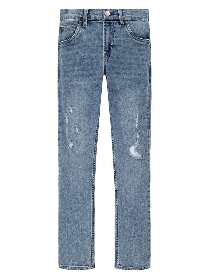 Джинсы облегающего кроя синего цвета Levi's Kids
Джинсы облегающего кроя синего цвета Levi's Kids