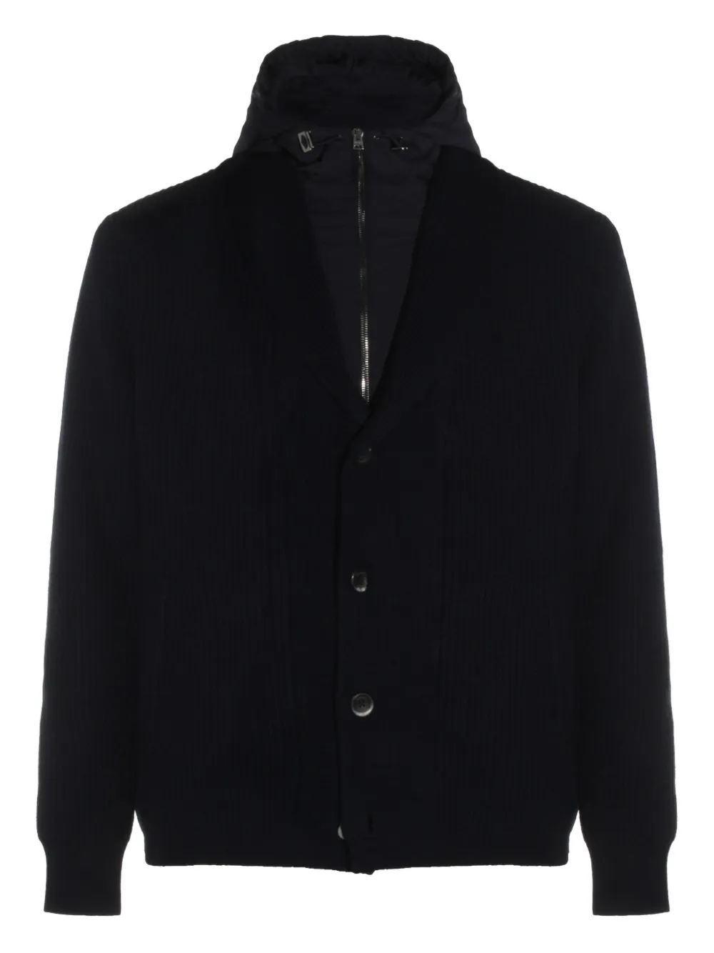 Ребристая шерстяная куртка Herno, черный
Ребристая шерстяная куртка Herno, черный