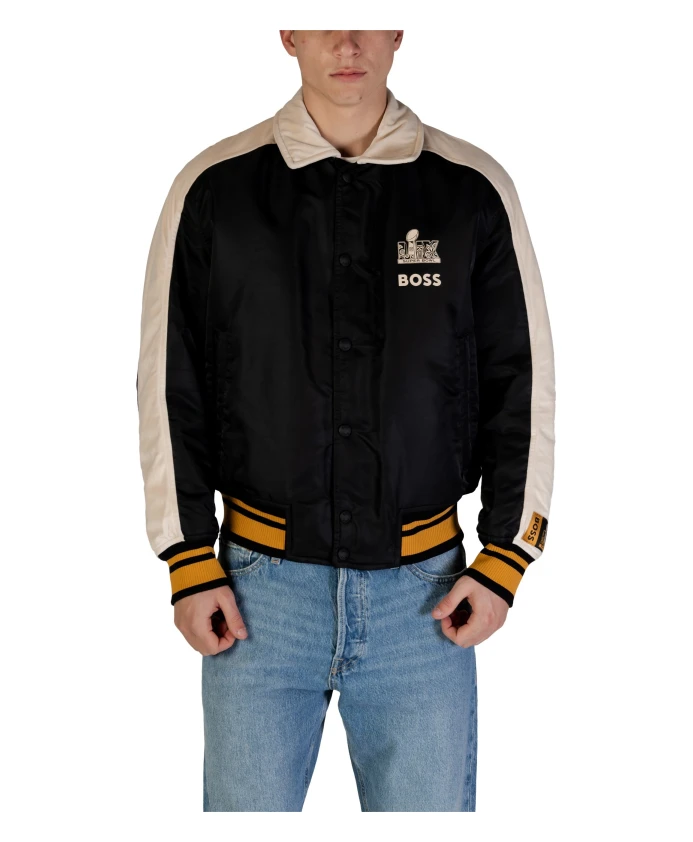 Черная куртка на пуговицах весна/лето Hugo, черный
Черная куртка на пуговицах весна/лето Hugo, черный