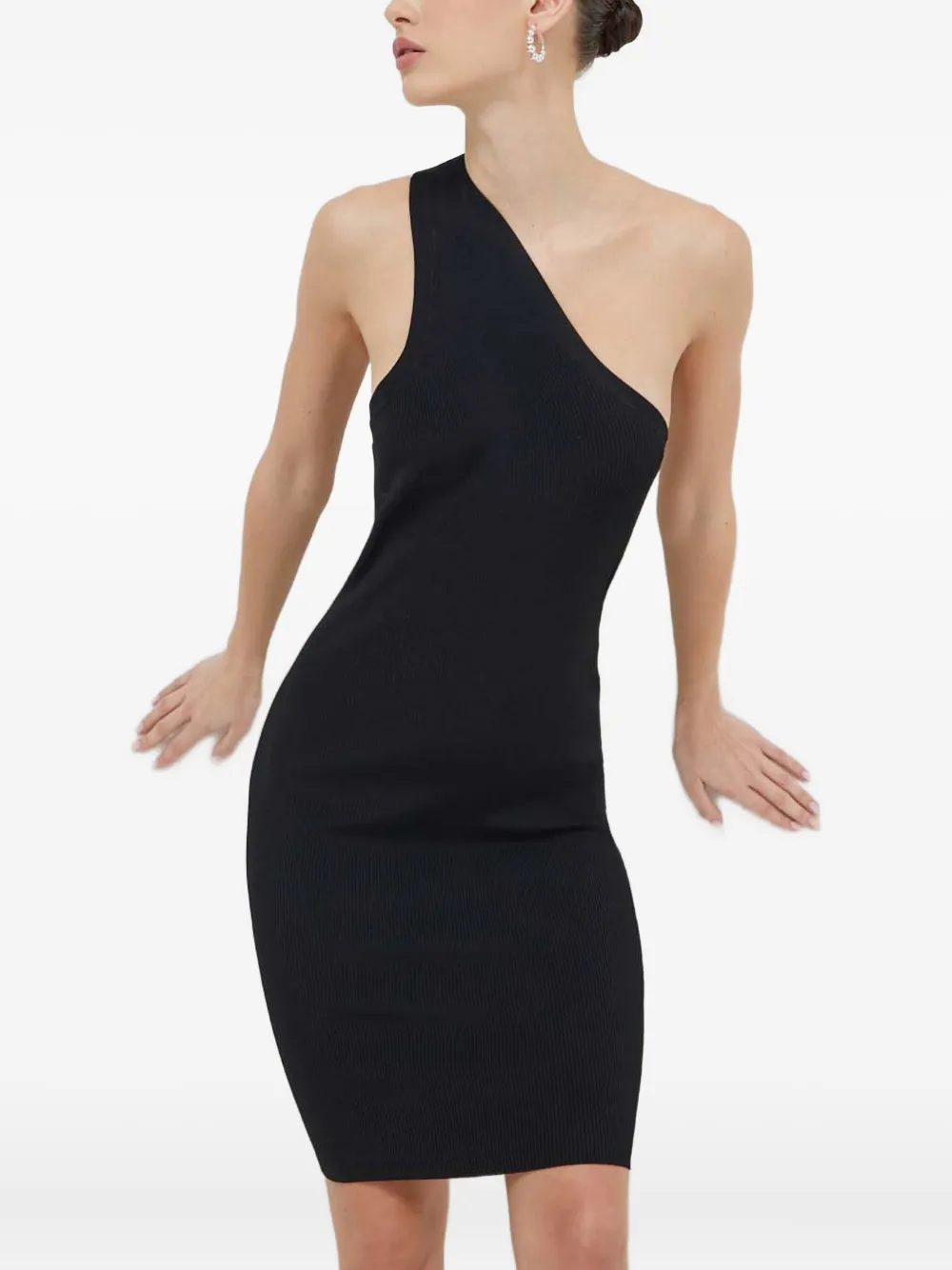 Трикотажное мини-платье на одно плечо Tuzal Iro, черный
Трикотажное мини-платье на одно плечо Tuzal Iro, черный