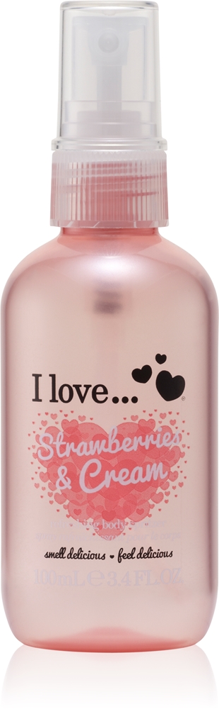Освежающий спрей для тела «Клубника и сливки» I Love, 100 мл
Освежающий спрей для тела «Клубника и сливки» I Love, 100 мл