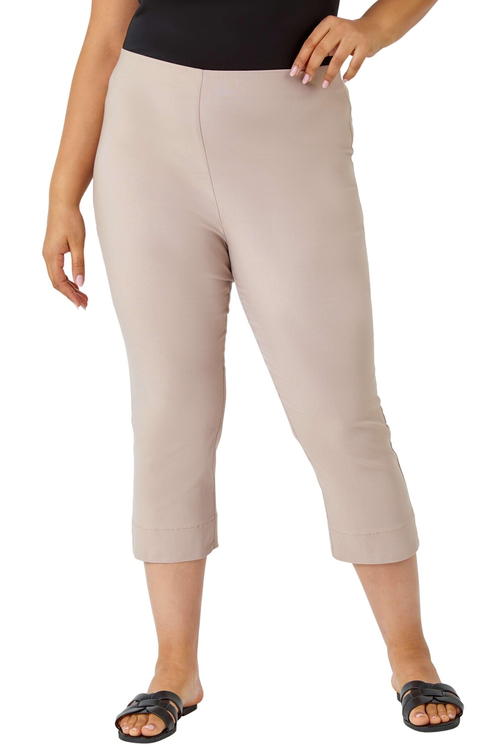 Укороченные эластичные брюки Curve Roman, бежевый
Укороченные эластичные брюки Curve Roman, бежевый