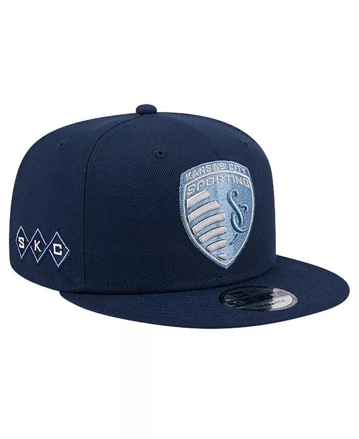 Мужская темно-синяя кепка Sporting Kansas City 2024 с крючком 9FIFTY Snapback New Era, синий
Мужская темно-синяя кепка Sporting Kansas City 2024 с крючком 9FIFTY Snapback New Era, синий