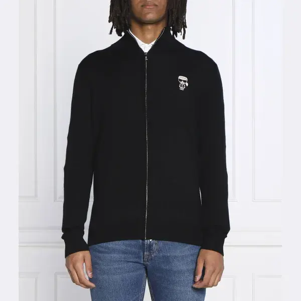 Шерстяной свитер узкого кроя Karl Lagerfeld, черный
Шерстяной свитер узкого кроя Karl Lagerfeld, черный