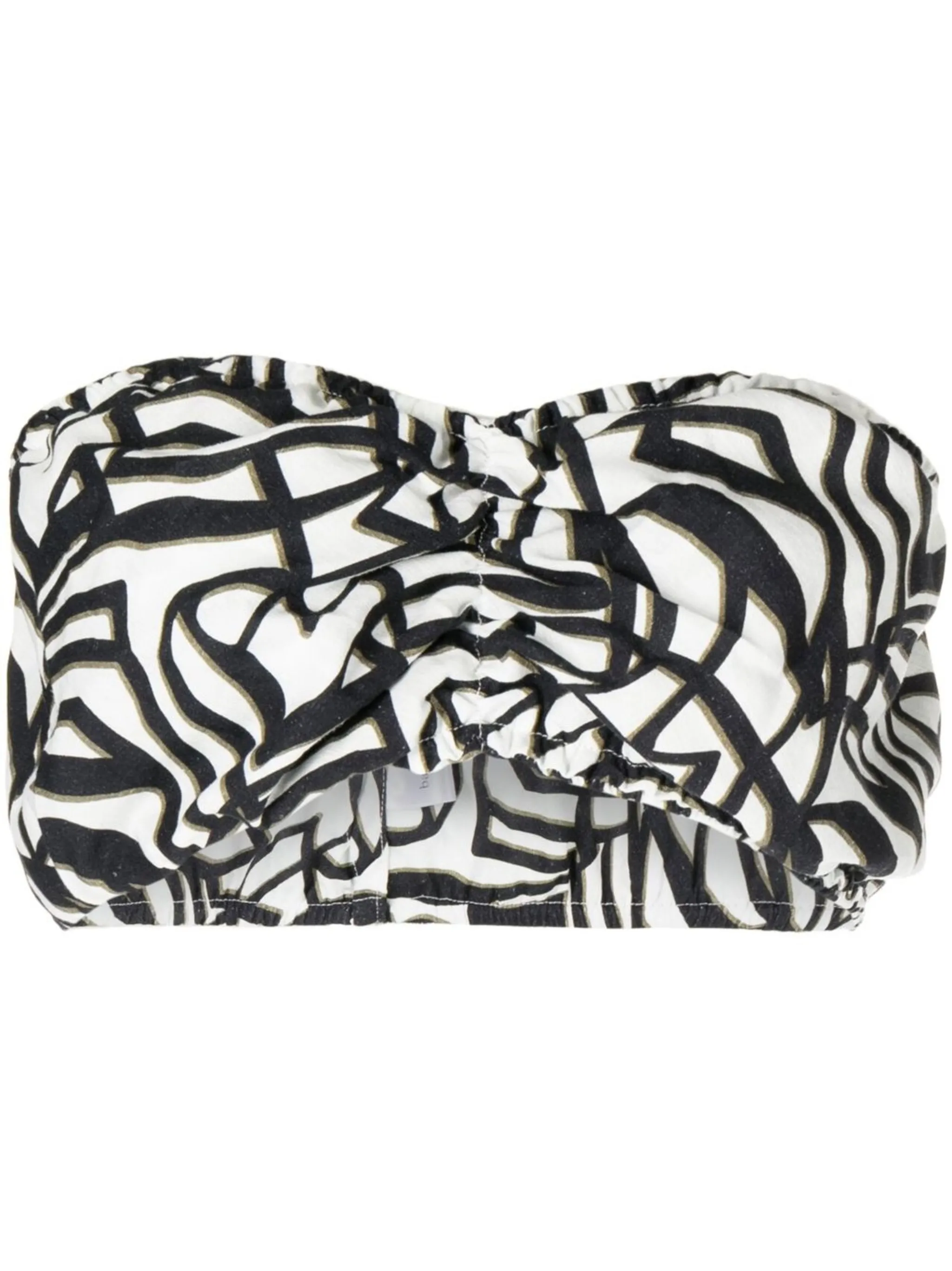 Топ бикини бандо с геометричным принтом Bambah, черный
Топ бикини бандо с геометричным принтом Bambah, черный