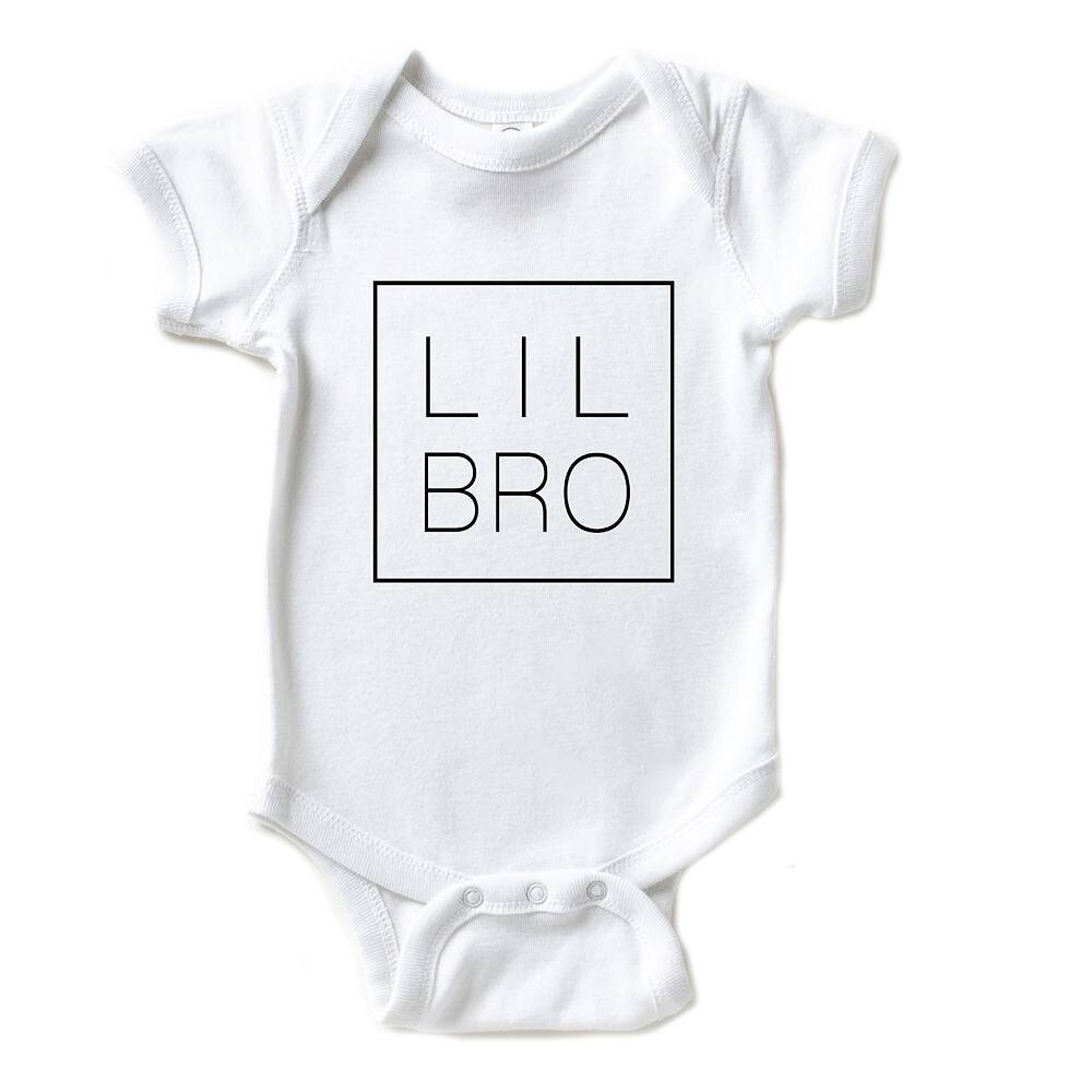 Квадратное детское боди Lil Bro The Juniper Shop, белый 
Квадратное детское боди Lil Bro The Juniper Shop, белый