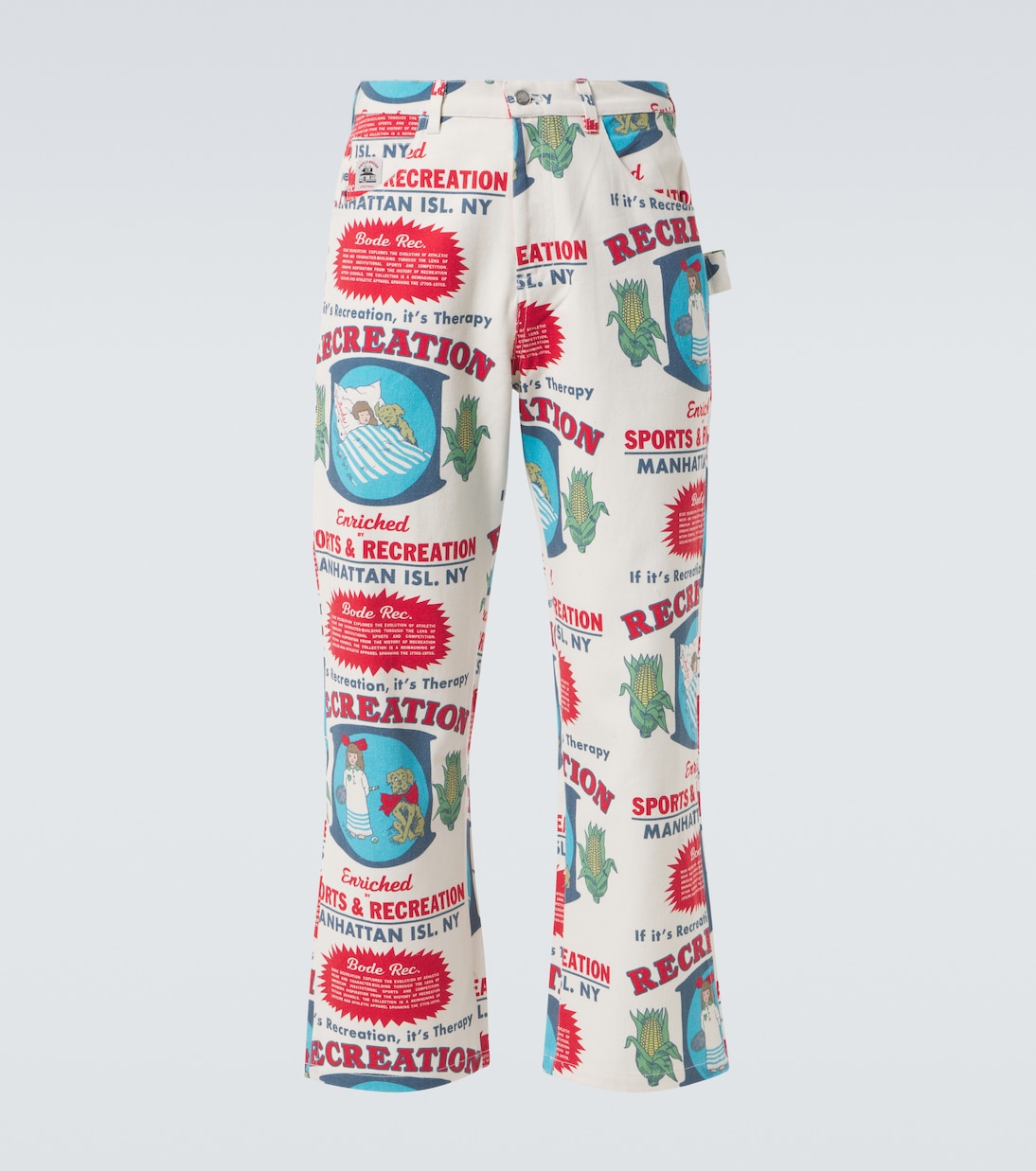 Обогащенные хлопковые прямые брюки Knolly Brook Bode, White Multi
Обогащенные хлопковые прямые брюки Knolly Brook Bode, White Multi