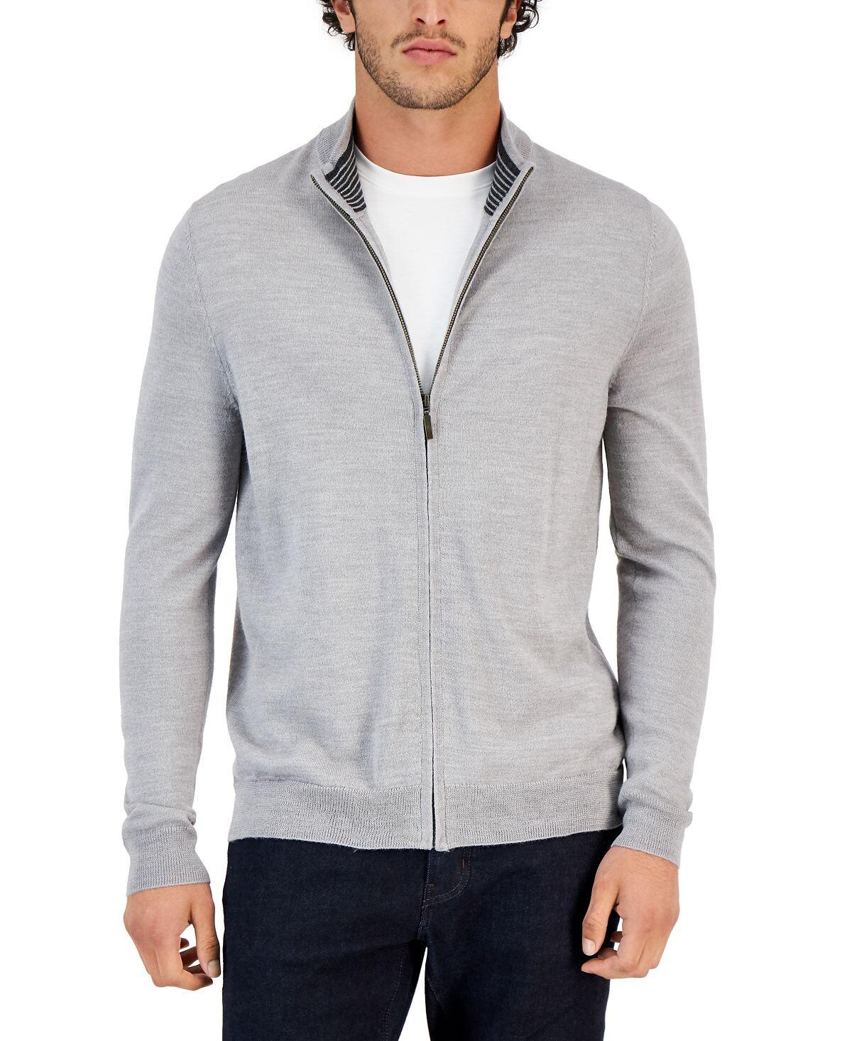 Мужской свитер из шерсти мериноса на молнии Club Room
Мужской свитер из шерсти мериноса на молнии Club Room