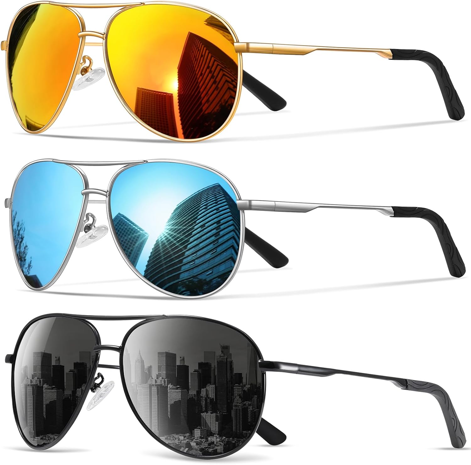 Солнцезащитные очки для мужчин, поляризованные, авиаторские, для мужчин и женщин, для рыбалки, вождения, с металлической оправой и защитой от УФ-излучения UV400 phikttu, A8-black+blue+orange
Солнцезащитные очки для мужчин, поляризованные, авиаторские, для мужчин и женщин, для рыбалки, вождения, с металлической оправой и защитой от УФ-излучения UV400 phikttu, A8-black+blue+orange