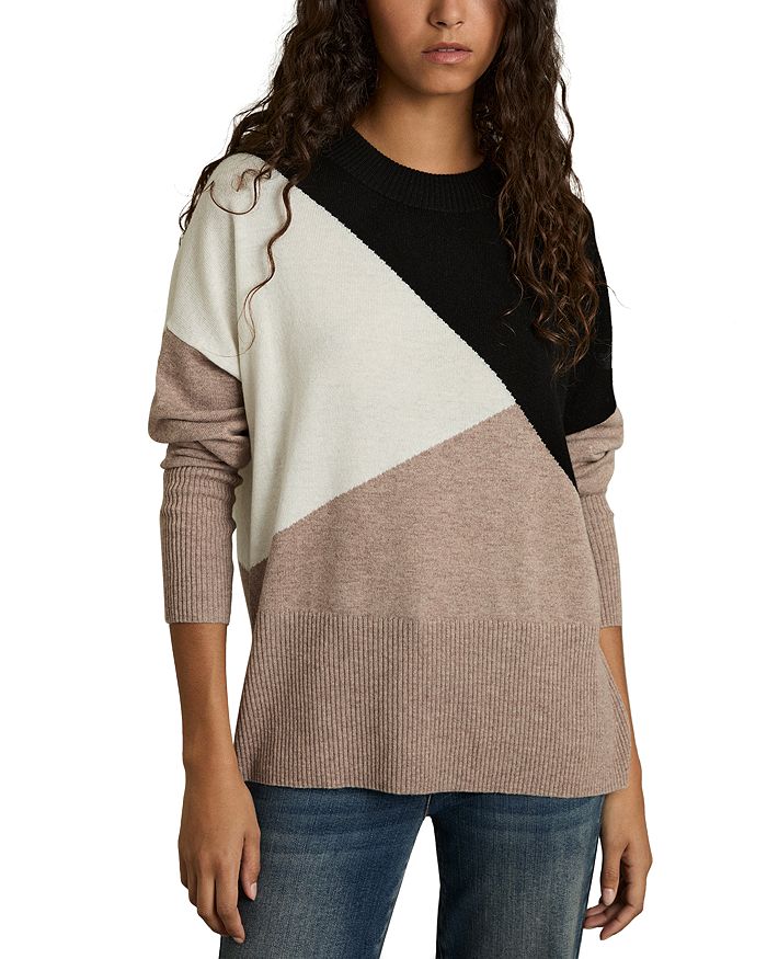 Свитер с круглым вырезом в стиле колор-блок REISS, коричневый/бежевый
Свитер с круглым вырезом в стиле колор-блок REISS, коричневый/бежевый