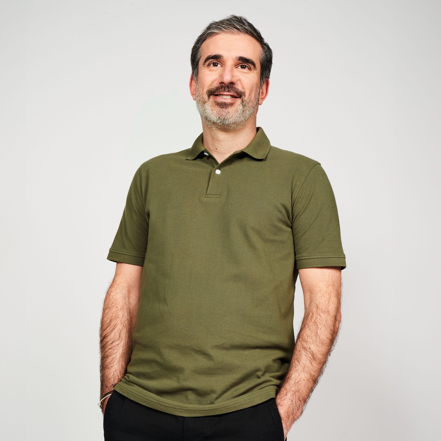 Мужская рубашка-поло из хлопка с короткими рукавами для гольфа - MW500 Хаки Inesis
Мужская рубашка-поло из хлопка с короткими рукавами для гольфа - MW500 Хаки Inesis