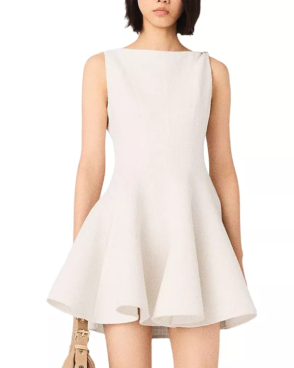 Твидовое платье с расклешенной юбкой Maje, белый
Твидовое платье с расклешенной юбкой Maje, белый