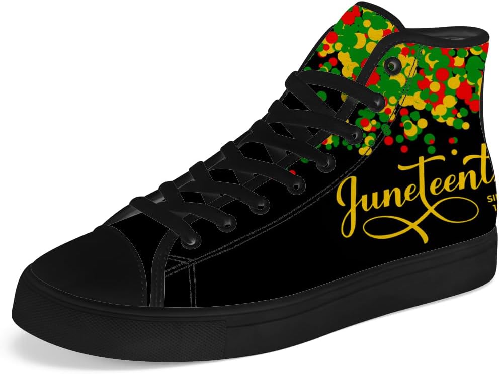 Кеды на высокой подошве chebing Juneteenth с пан-африканским флагом для мужчин и женщин, высокие кроссовки на шнуровке, повседневная обувь, подарок для папы и мамы, черный/зеленый/желтый
Кеды на высокой подошве chebing Juneteenth с пан-африканским флагом для мужчин и женщин, высокие кроссовки на шнуровке, повседневная обувь, подарок для папы и мамы, черный/зеленый/желтый