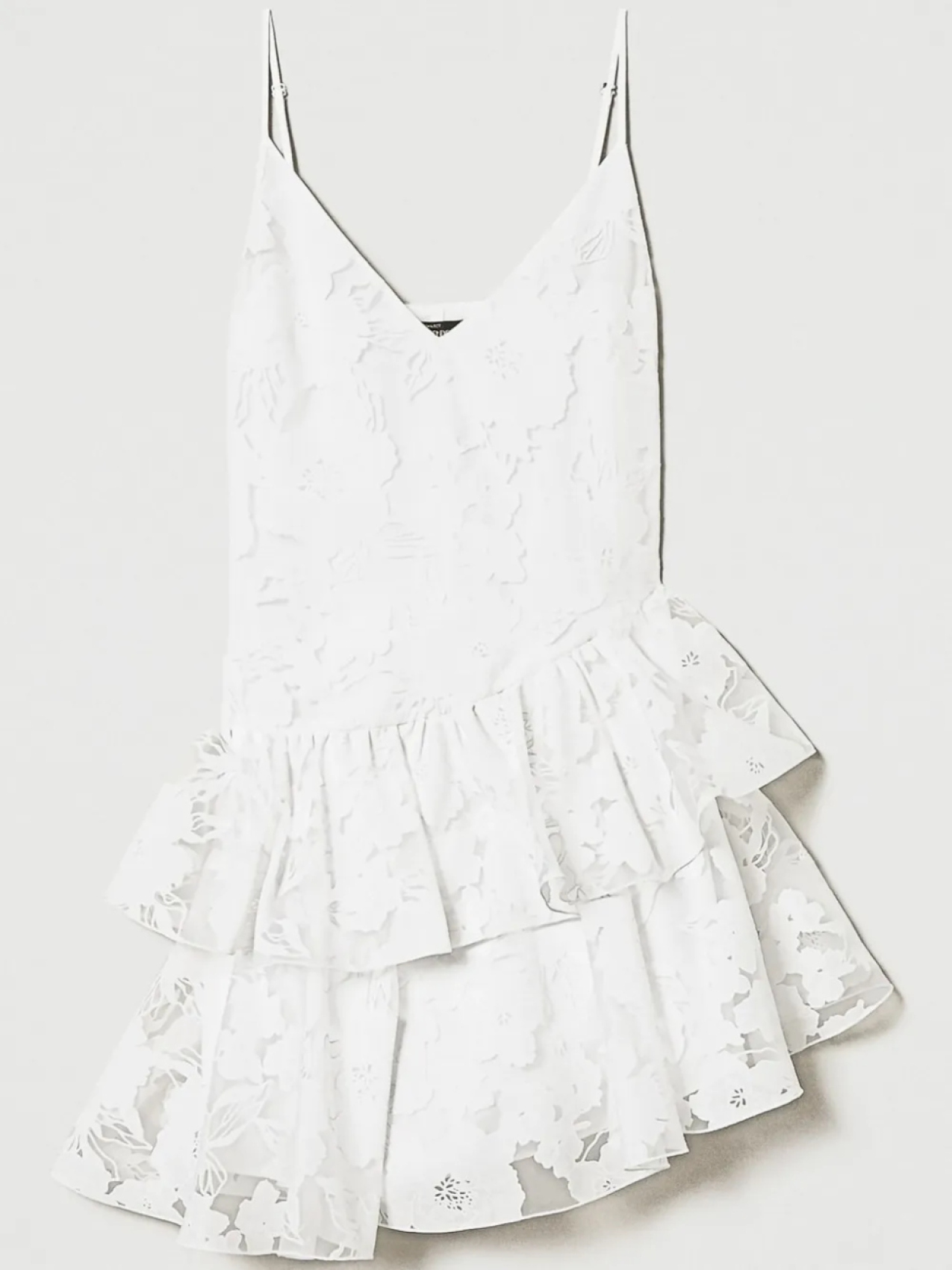 Мини-платье из органзы с цветочной вышивкой TWINSET, белый
Мини-платье из органзы с цветочной вышивкой TWINSET, белый