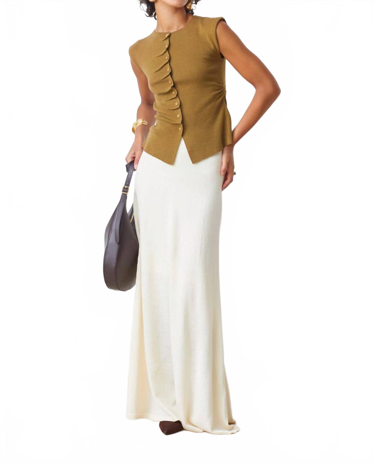 Длинная юбка-свитер кремового цвета Suncoo, кремовый
Длинная юбка-свитер кремового цвета Suncoo, кремовый