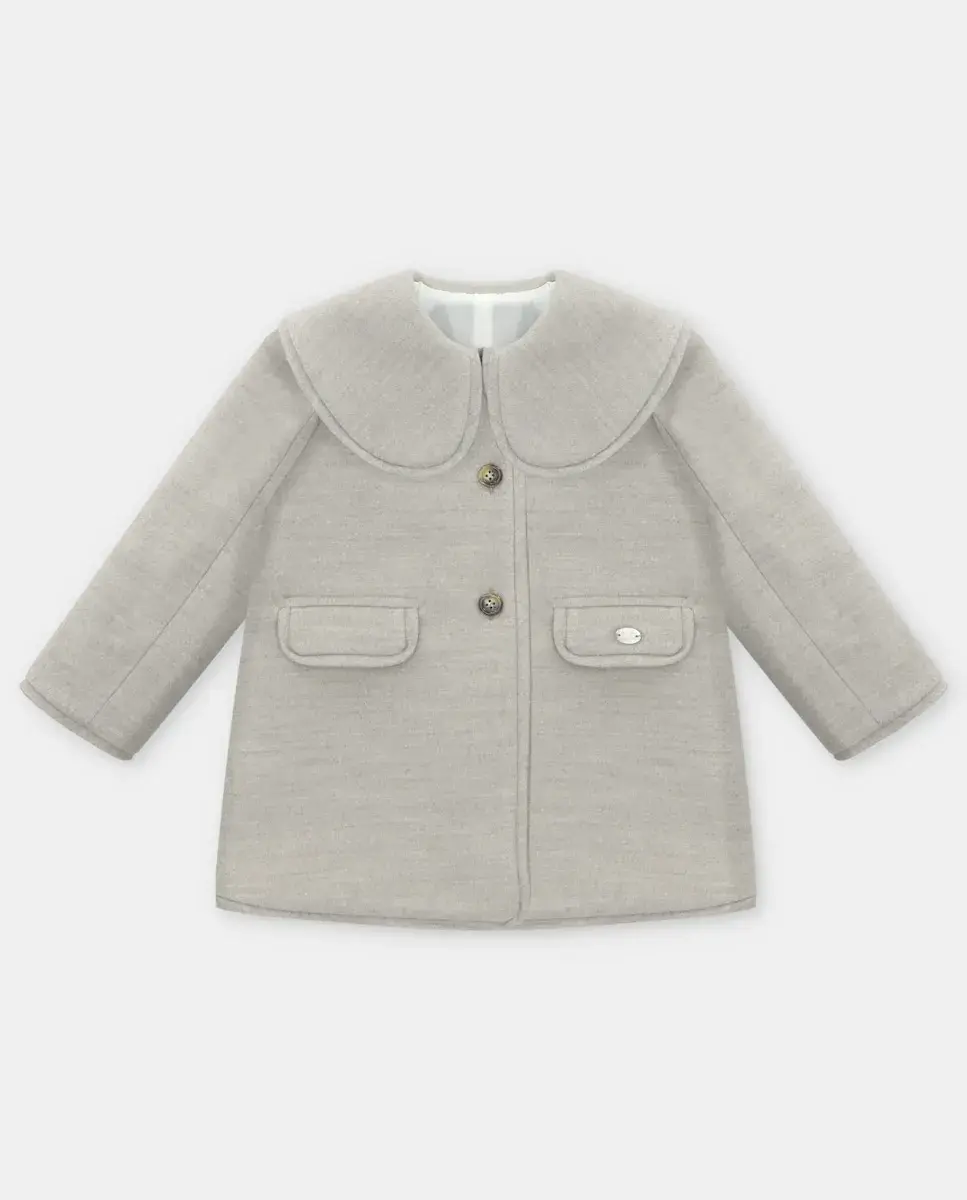 Детское пальто из сукна с воротником-беберола цвета камня Martín Aranda
Детское пальто из сукна с воротником-беберола цвета камня Martín Aranda