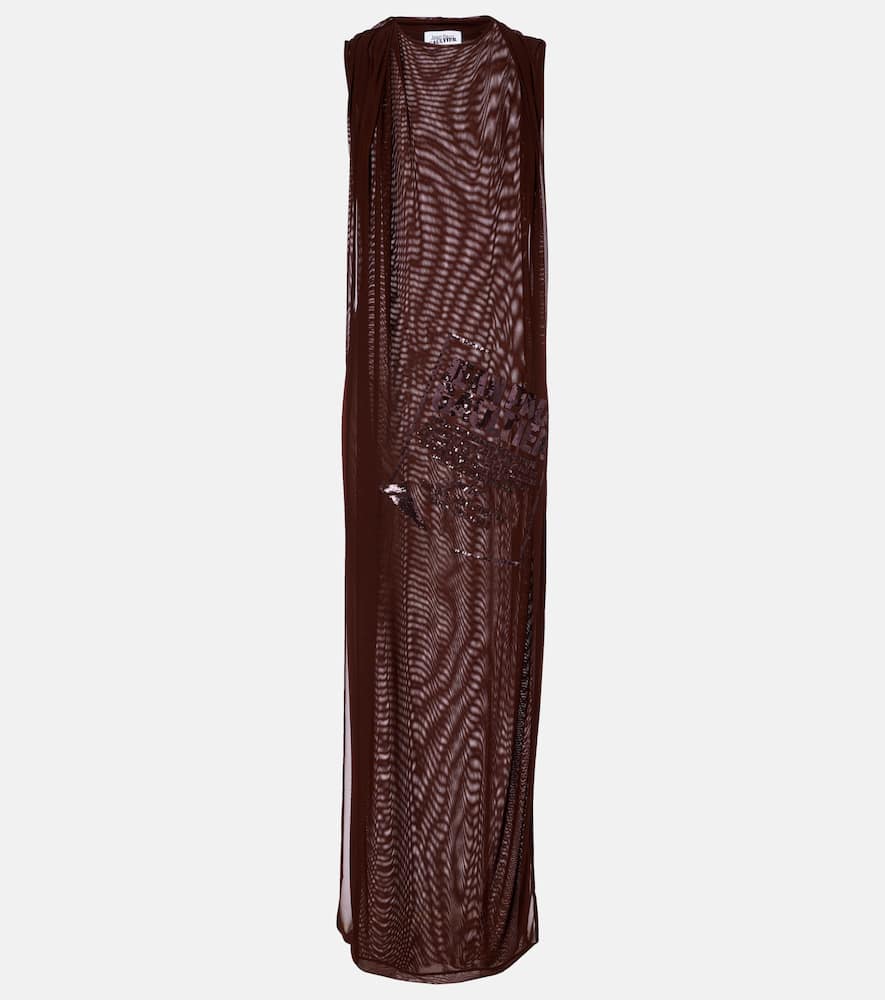 Макси-платье из тюля с пайетками Jean Paul Gaultier, Burgundy
Макси-платье из тюля с пайетками Jean Paul Gaultier, Burgundy