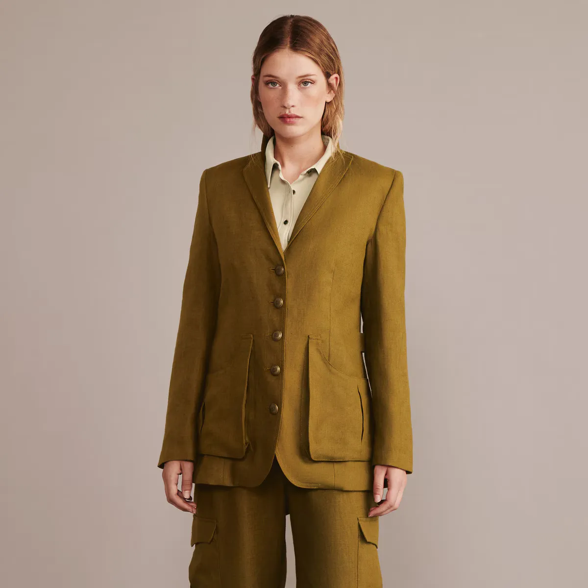 Женский льняной пуловер Verhunt, зеленый
Женский льняной пуловер Verhunt, зеленый