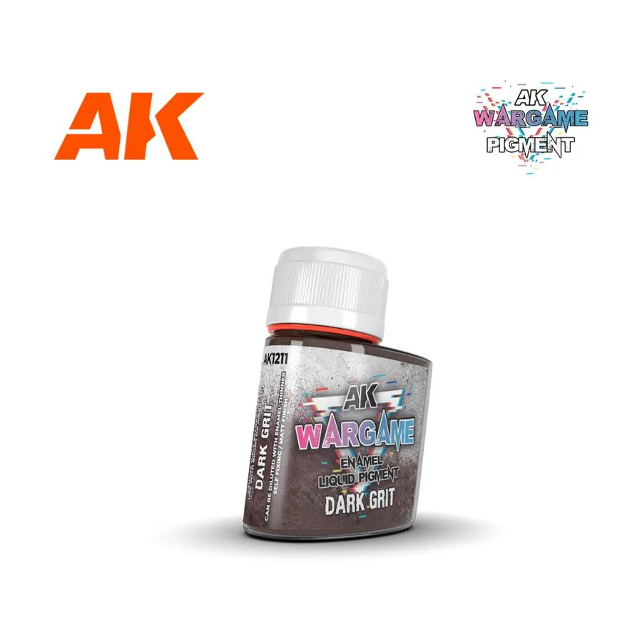 Жидкий пигмент для эмали - темная зернистость, AK Wargame Battle Grounds - Diorama Terrains & Enamel Liquid Pigments
Жидкий пигмент для эмали - темная зернистость, AK Wargame Battle Grounds - Diorama Terrains & Enamel Liquid Pigments