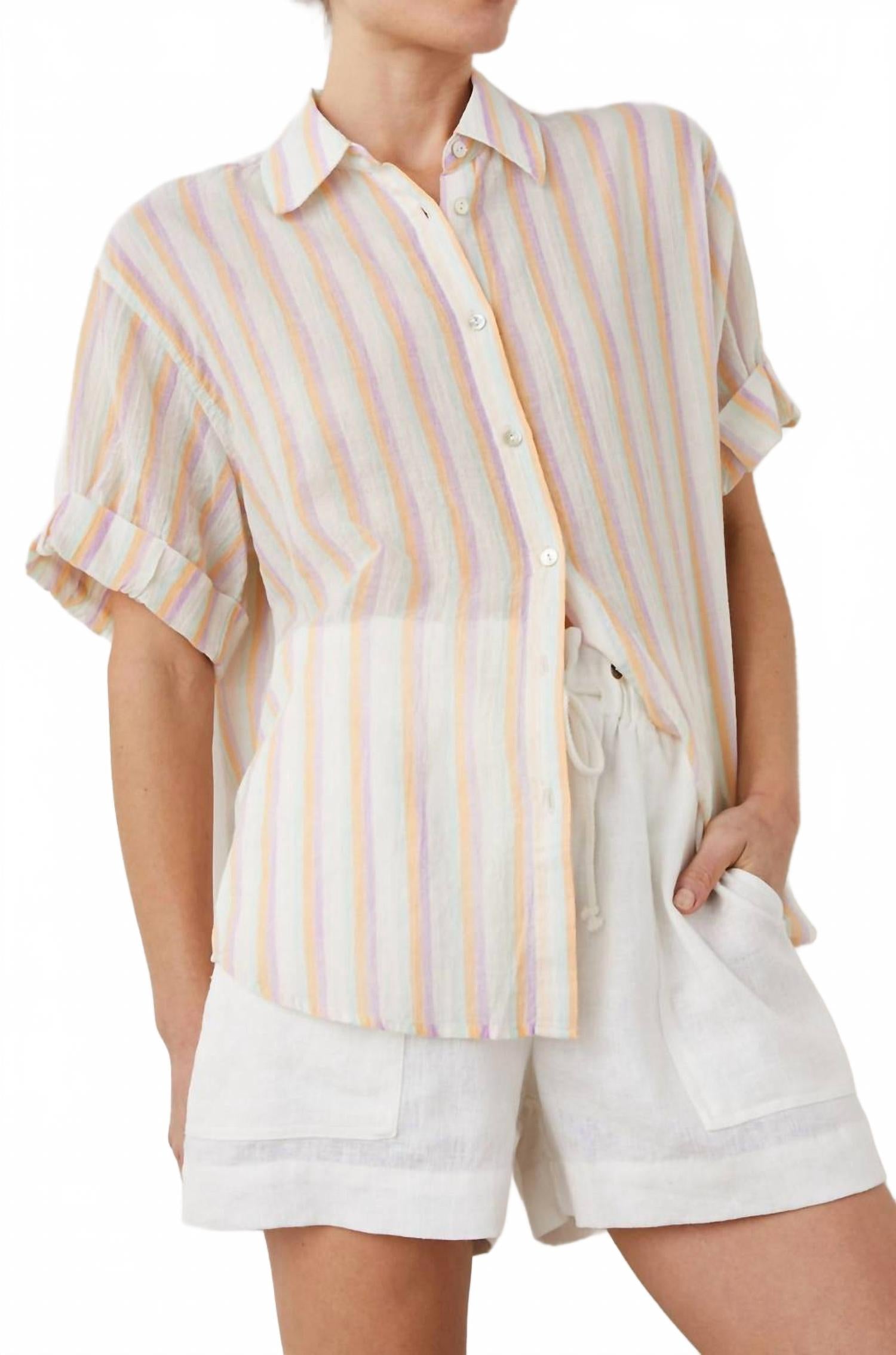 Рубашка Jojo в полоску Malta Rails, Malta Stripe
Рубашка Jojo в полоску Malta Rails, Malta Stripe