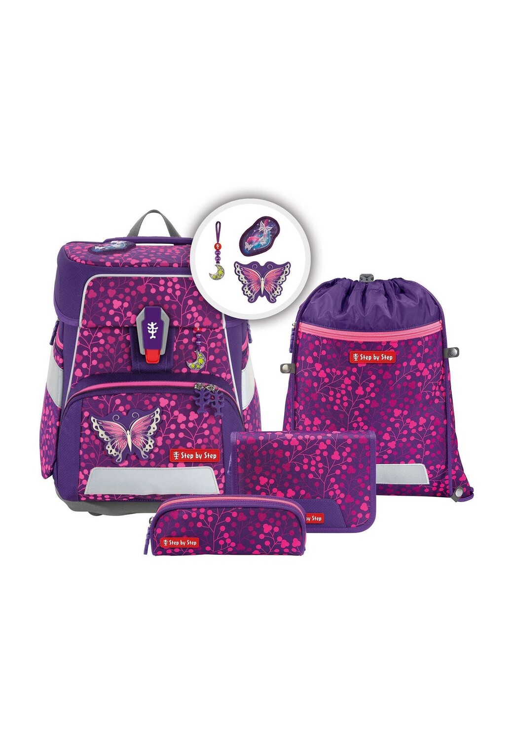 Набор школьных сумок, 4 шт Step by Step, цвет Butterfly Night
Набор школьных сумок, 4 шт Step by Step, цвет Butterfly Night