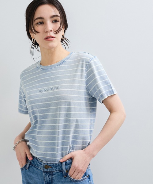 Футболка с полосками, приталенная GUESS JEANS, серый
Футболка с полосками, приталенная GUESS JEANS, серый
