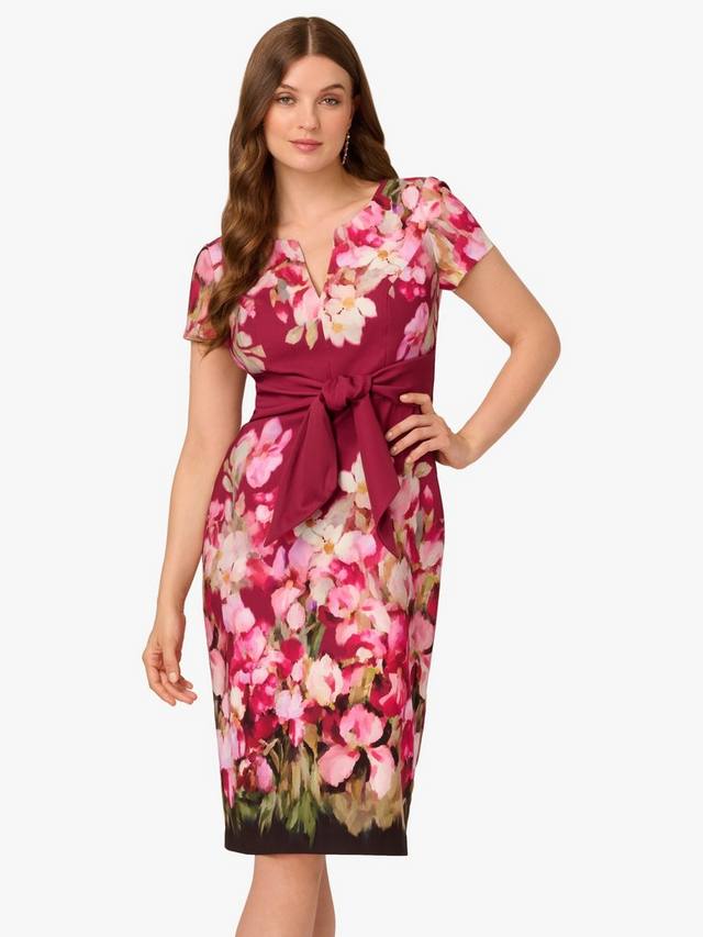 Платье с цветочным принтом и завязкой спереди Adrianna Papell, Berry/Multi
Платье с цветочным принтом и завязкой спереди Adrianna Papell, Berry/Multi