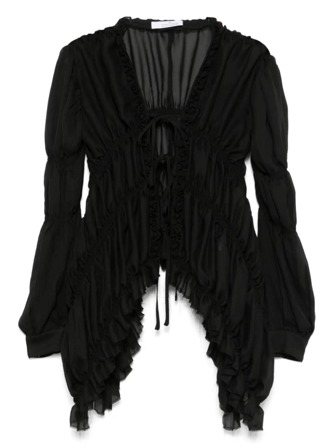 Блузка с объемными рукавами Rokh, черный
Блузка с объемными рукавами Rokh, черный