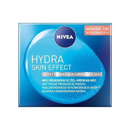 Ночной гель-крем регенерирующая сила 50мл Nivea, Hydra Skin Effect
Ночной гель-крем регенерирующая сила 50мл Nivea, Hydra Skin Effect