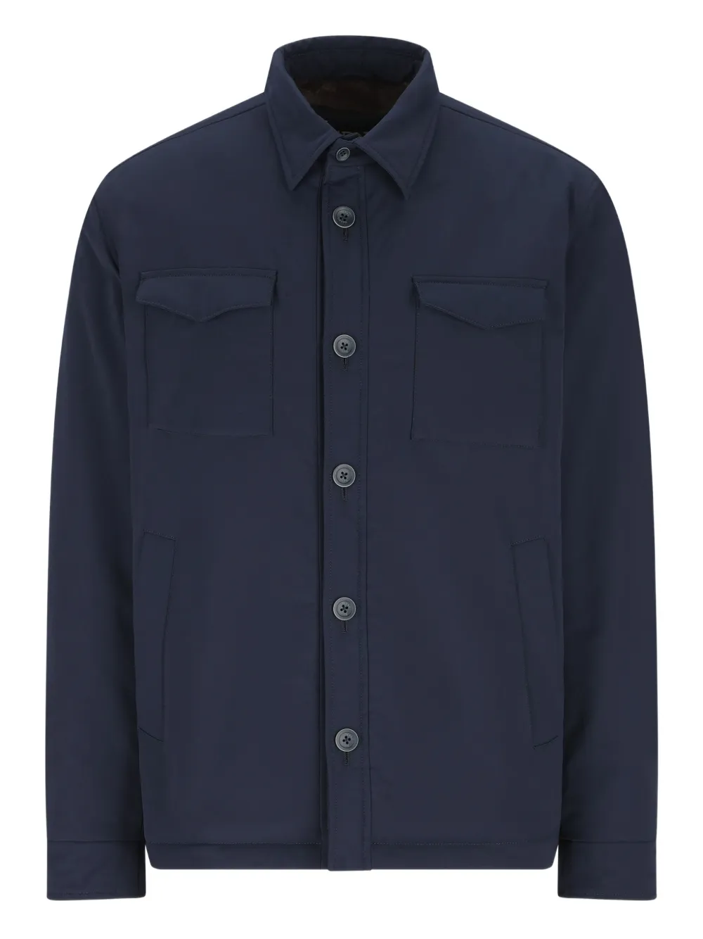 Рубашка-оверсайт с клапанными карманами и пуговицами Herno, синий
Рубашка-оверсайт с клапанными карманами и пуговицами Herno, синий