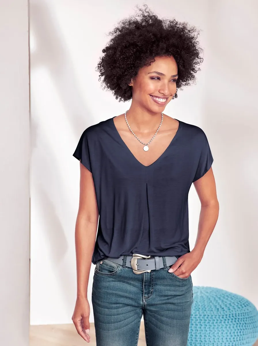 Рубашка с короткими рукавами LINEA TESINI by Heine "Рубашка", синий
Рубашка с короткими рукавами LINEA TESINI by Heine "Рубашка", синий