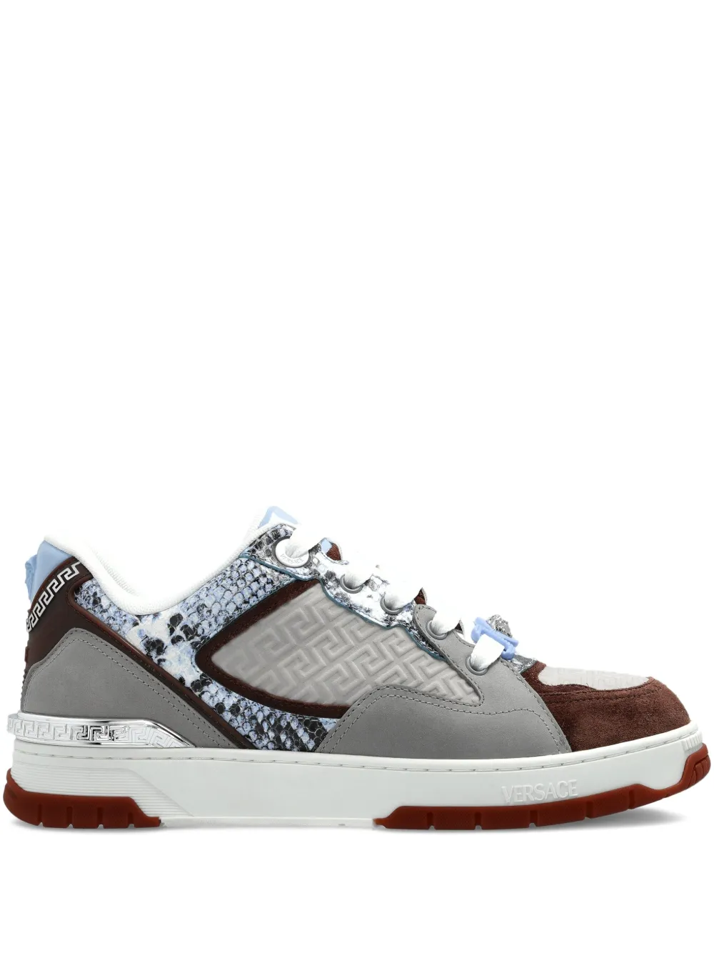 Кроссовки Greca с эффектом змеиной кожи VERSACE, серый
Кроссовки Greca с эффектом змеиной кожи VERSACE, серый