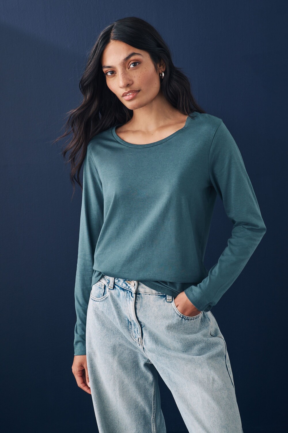 Топ с длинными рукавами и круглым вырезом Next, серый
Топ с длинными рукавами и круглым вырезом Next, серый