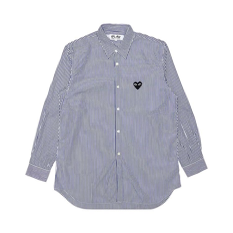 Топ Comme des Garçons PLAY Black Emblem Stripe Button Down, Blue
Топ Comme des Garçons PLAY Black Emblem Stripe Button Down, Blue