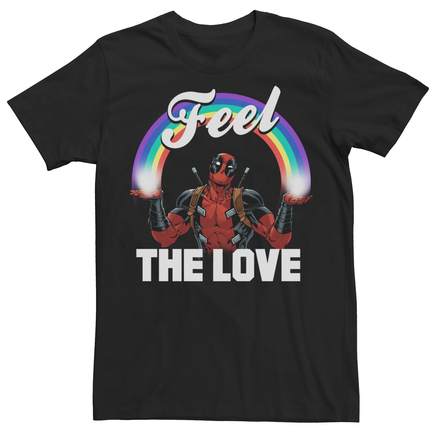 Мужская футболка Marvel Comics Deadpool Feel the Love Licensed Character 
Мужская футболка Marvel Comics Deadpool Feel the Love Licensed Character