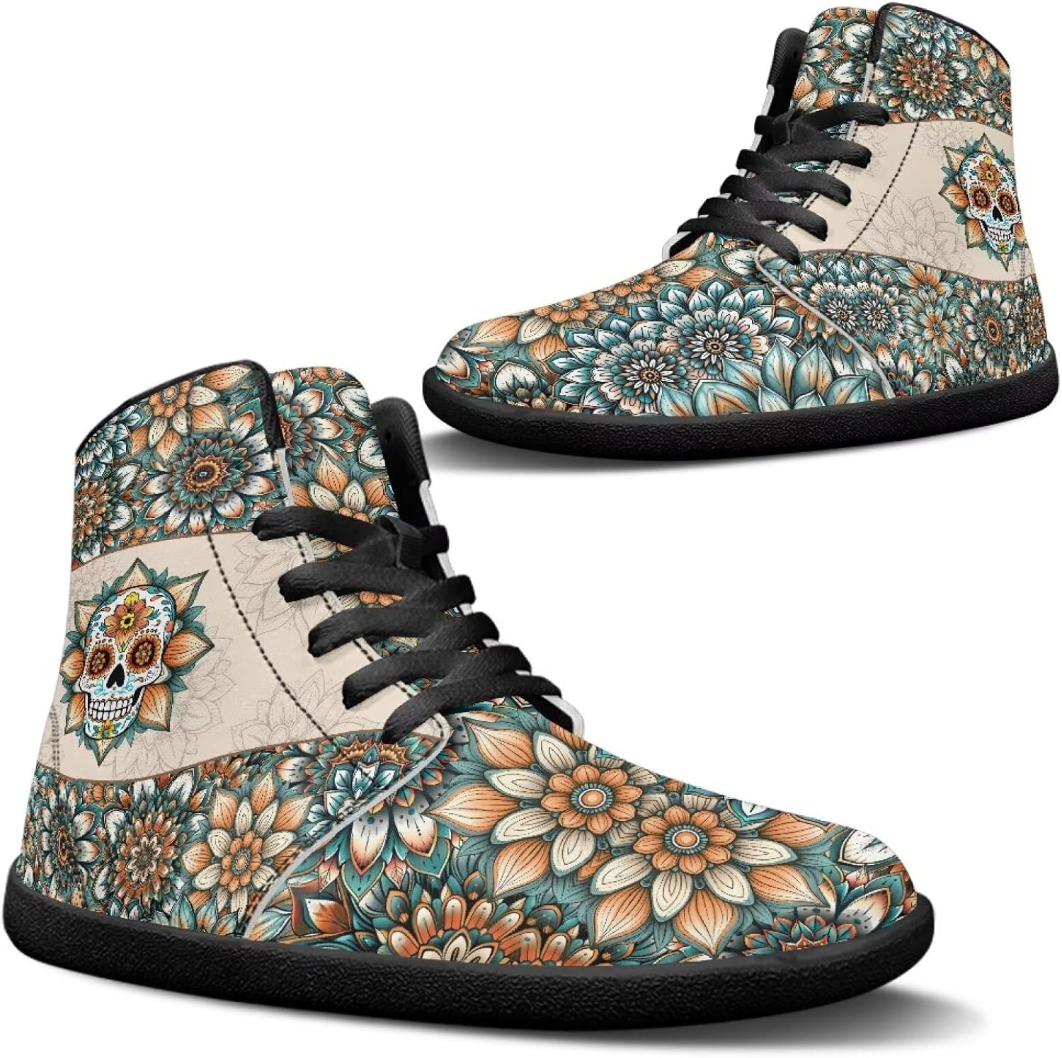 Женские и мужские высокие кроссовки без подошвы, с шнуровкой, из ПУ-кожи, водонепроницаемые, противоскользящие и повседневные Goronwyfloyd, Skull and Retro Mandala Stripes
Женские и мужские высокие кроссовки без подошвы, с шнуровкой, из ПУ-кожи, водонепроницаемые, противоскользящие и повседневные Goronwyfloyd, Skull and Retro Mandala Stripes
