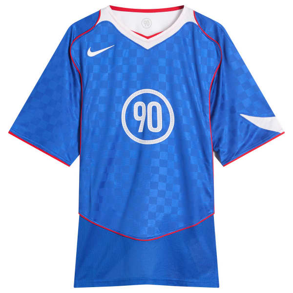 Футбольная майка T90 Nike, game royal, белый & sport красный
Футбольная майка T90 Nike, game royal, белый & sport красный
