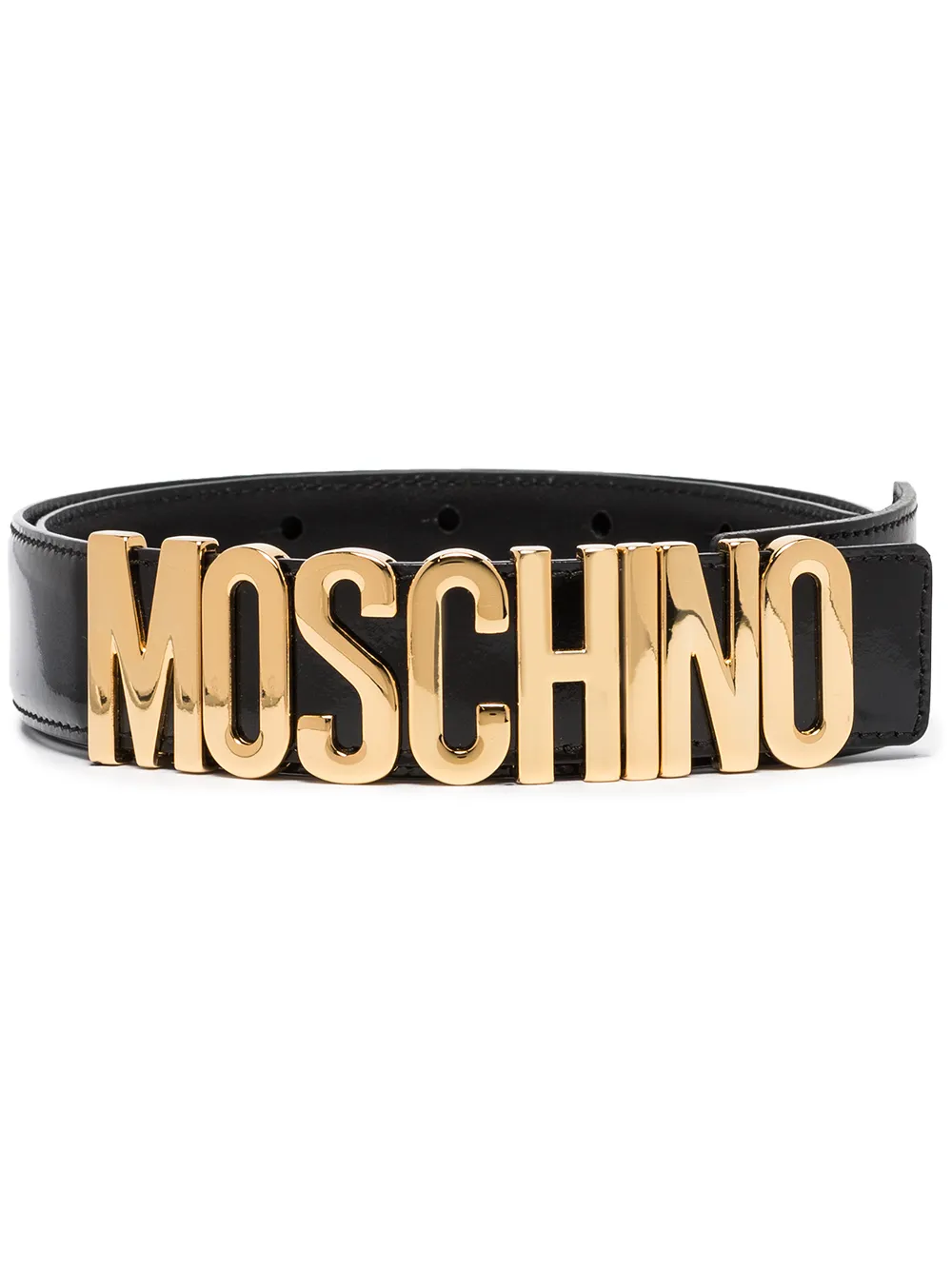 Ремень с логотипом Moschino, черный 
Ремень с логотипом Moschino, черный